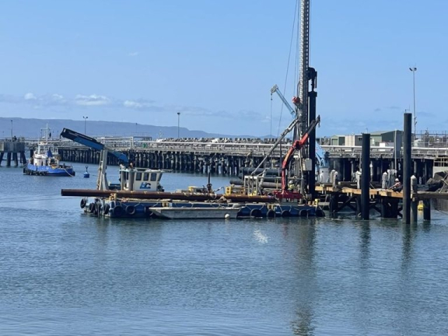 Marine Piling Installation Harbour Constructions