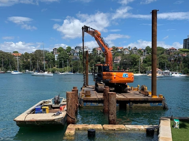 Wharf, Seawall, Jetties, Pontoons, Maintenance Repair, Barge Hire Sydney Harbour
